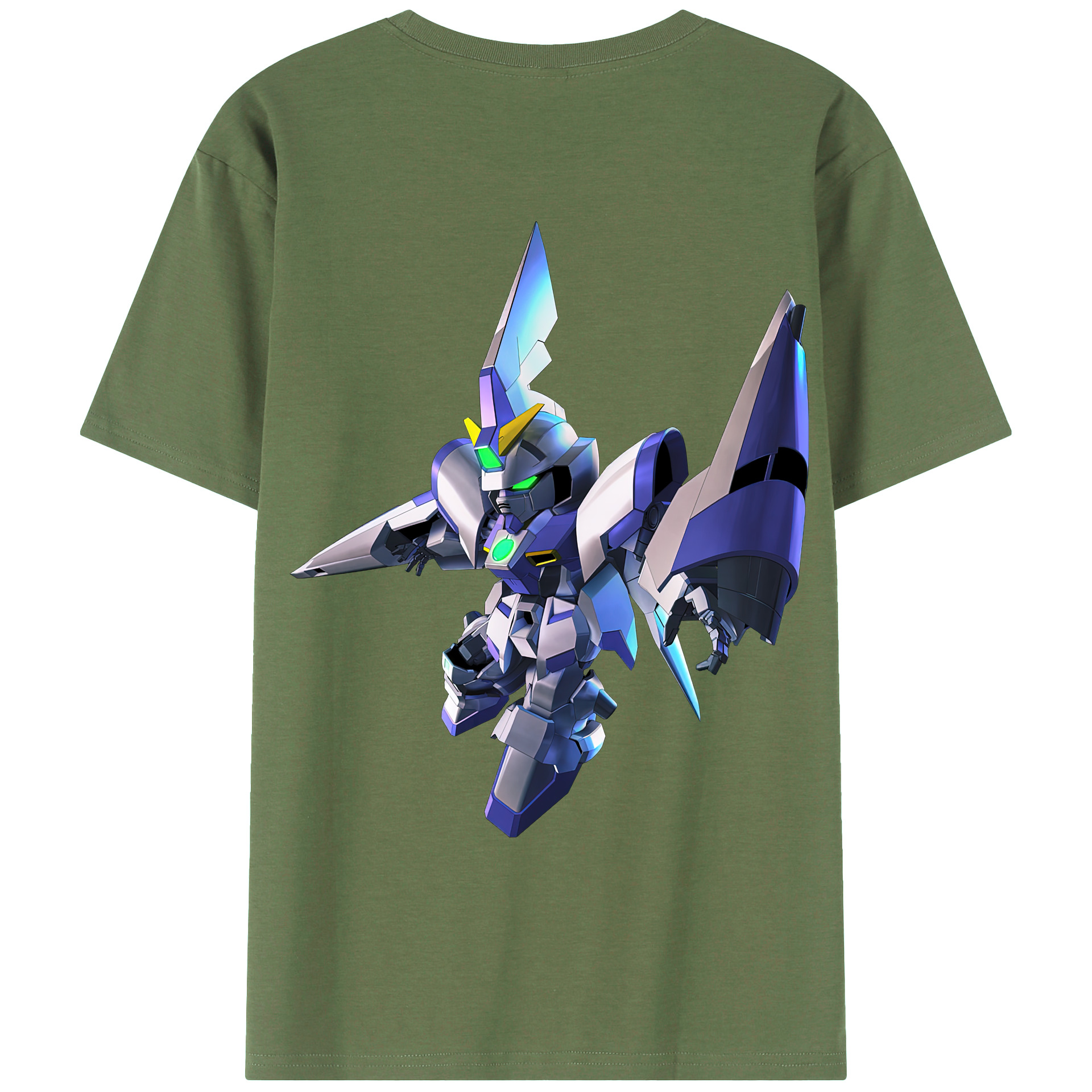（画像用） 機動戦士ガンダム Mobile Suit Gundam 綿100％ メンズ半袖Tシャツ（バックプリント） 通気性